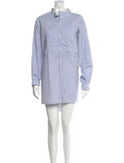 Pre-owned Loewe Striped Knee-length Dress In Blue