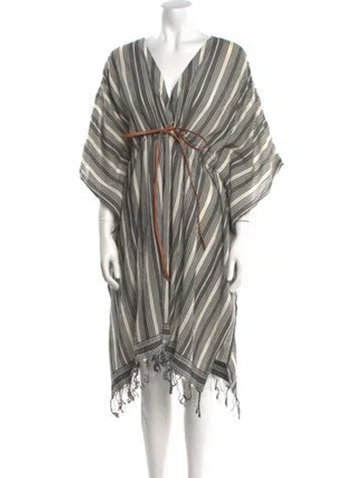 Pre-owned Loewe Striped Knee-length Dress In Neutral