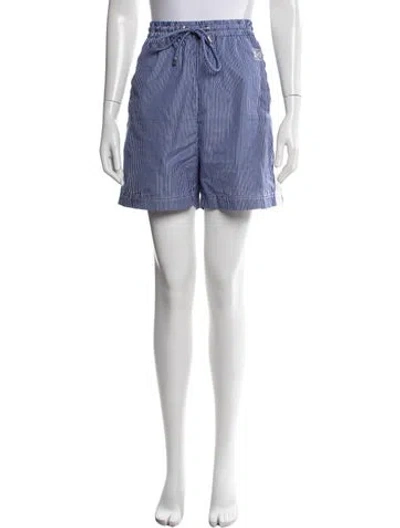 Pre-owned Loewe Striped Knee-length Shorts In Blue