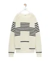 Loewe Ivory Wool Blend Sweater In Black