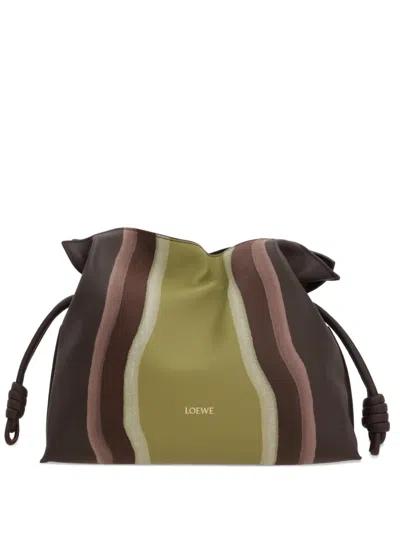 Loewe Gestreifte Schultertasche