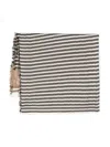LOEWE STRIPED LINEN AND COTTON BLEND SCARF