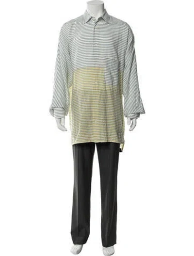 Pre-owned Loewe Striped Long Sleeve Shirt In Blue