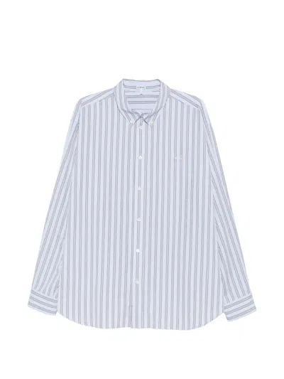 Loewe Striped Long-sleeve Shirt In Blue