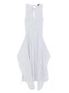 Loewe Striped Keyhole Tie-front Dress