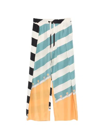 Loewe Striped Palazzo Pants In Multi