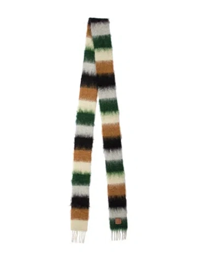 Pre-owned Loewe Striped Scarf In Multi