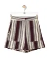 Loewe Striped Shorts In Multi