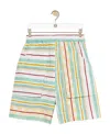 Loewe Striped Shorts In White
