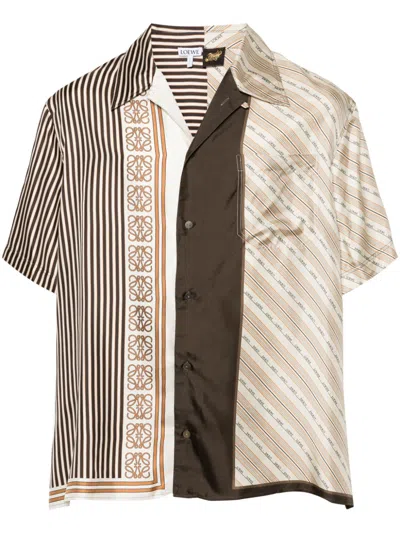 Loewe X Paula's Ibiza Silk Multi-patterned Shirt In Multicolor