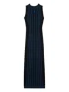 Loewe Dress In Stretch Viscose Blend In Blue