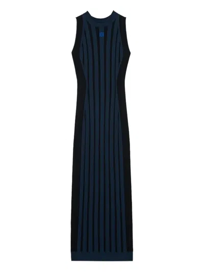 LOEWE STRIPED SLEEVELESS MIDI DRESS