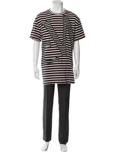 Pre-owned Loewe Striped Striped T-shirt In Neutral