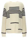 Loewe Ivory Wool Blend Sweater In Multicolor