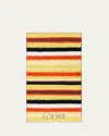 Loewe Striped Terrycloth Bath Sheet In Multi