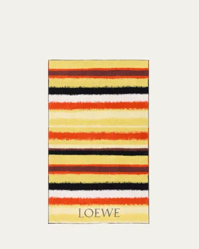 Loewe Striped Terrycloth Bath Sheet In Multi