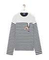 Loewe Wool-blend Striped Sweater In White