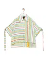 Loewe Striped Workwear Shirt In Cotton, Linen And Silk