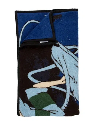 Pre-owned Loewe Studio Ghibli 'spirited Away' Throw Blanket In Blue