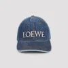 Loewe Structured Logo Cap With Contrast Stitching And Adjustable Fit In Blue