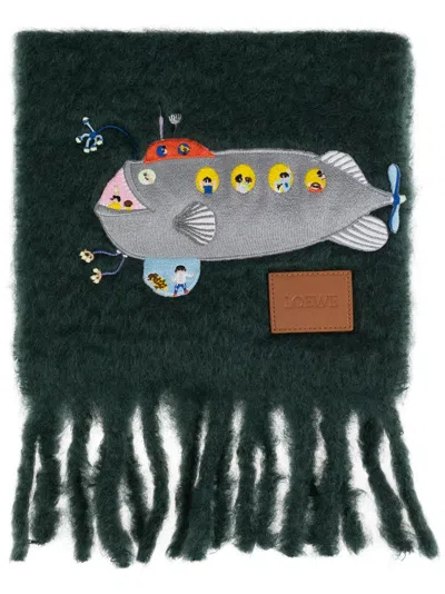 Loewe Submarine Scarf In Green
