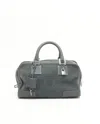 Loewe Suede Amazona Bag In Gray