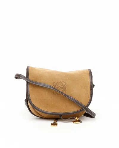 Loewe Suede Anagram Crossbody Bag