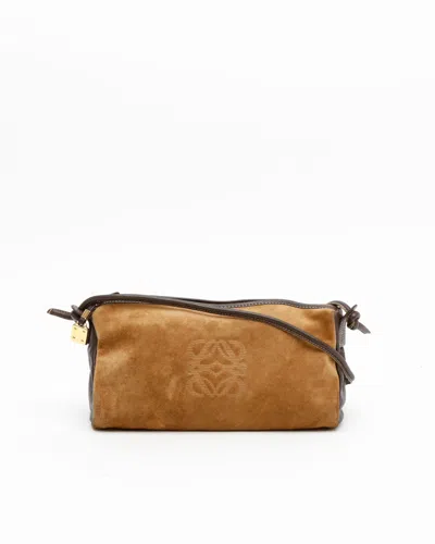 Loewe Suede Anagram Crossbody Bag