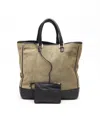 Loewe Suede Anagram Tote Bag In Black