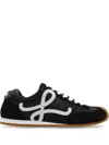 Loewe Women Black Canvas And Suede Ballet Runner 2.0 Sneakers In Black
