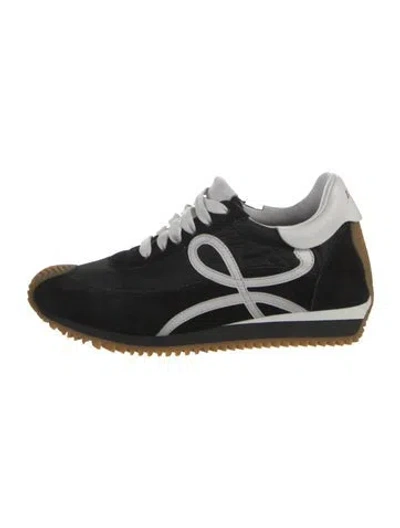 Pre-owned Loewe Suede Athletic Sneakers In Black