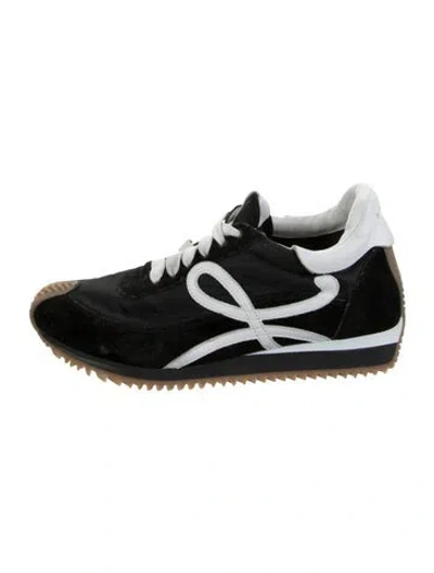 Pre-owned Loewe Suede Athletic Sneakers In Black