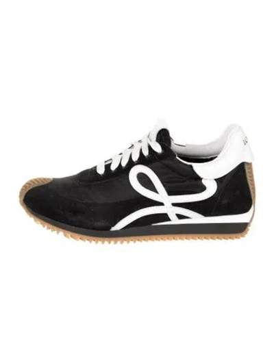 Pre-owned Loewe Suede Athletic Sneakers In Black