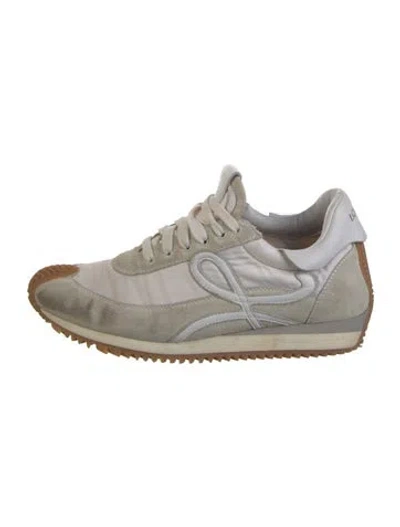 Pre-owned Loewe Suede Athletic Sneakers In Neutral