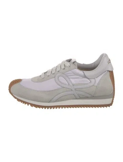 Pre-owned Loewe Suede Athletic Sneakers In Neutral