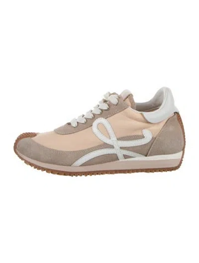 Pre-owned Loewe Suede Athletic Sneakers In Neutral
