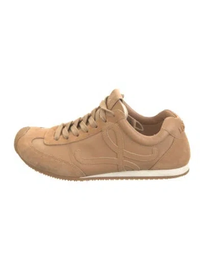 Pre-owned Loewe Suede Athletic Sneakers In Neutrals