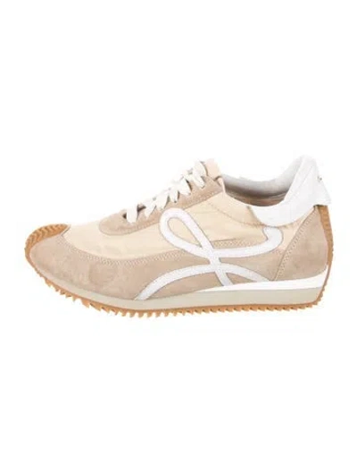 Pre-owned Loewe Suede Athletic Sneakers In Neutrals