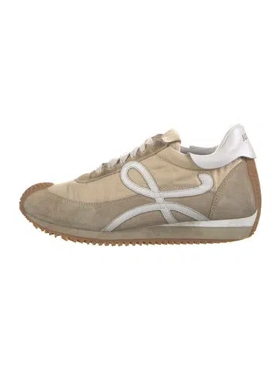 Pre-owned Loewe Suede Athletic Sneakers In Neutrals