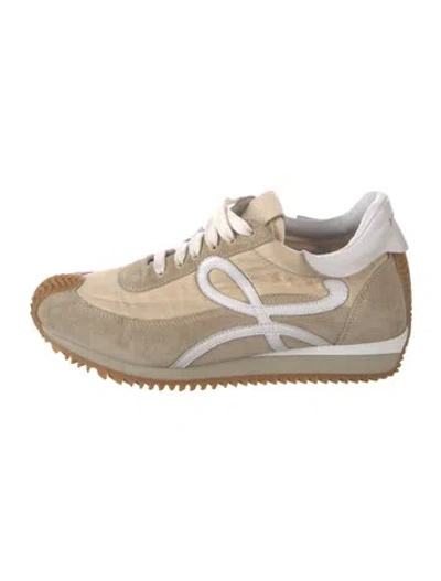 Pre-owned Loewe Suede Athletic Sneakers In Neutrals