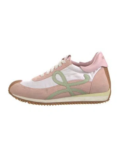 Pre-owned Loewe Suede Athletic Sneakers In Pink