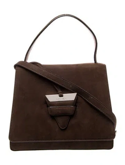 Pre-owned Loewe Suede Barcelona Vintage In Brown