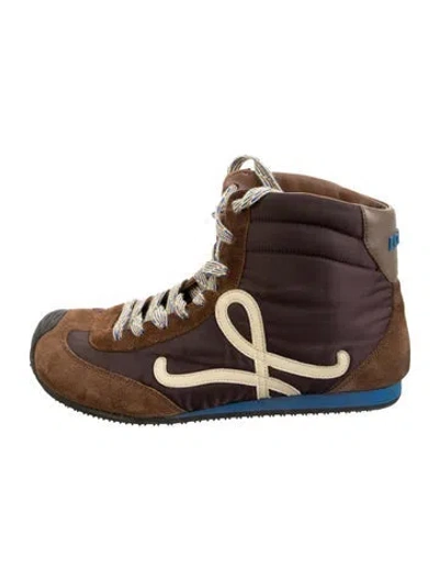 Pre-owned Loewe Suede Boots In Brown