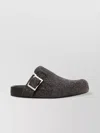 Loewe Mud Suede Ease Buckle Slippers