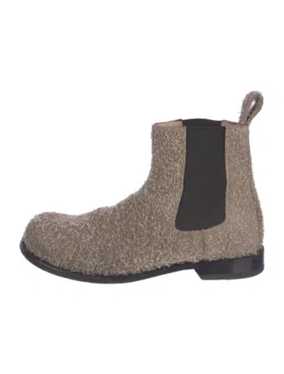 Pre-owned Loewe Suede Chelsea Boots In Multi