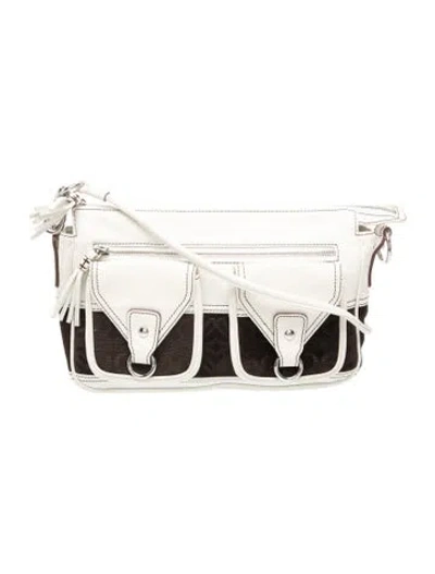 Pre-owned Loewe Suede Clutch In Multi