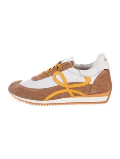 Pre-owned Loewe Suede Colorblock Pattern Athletic Sneakers In Multi