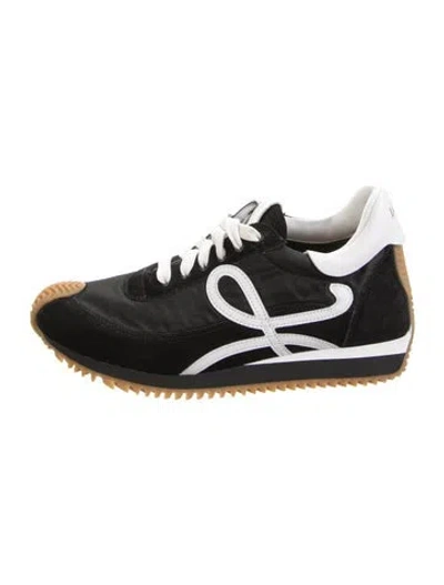 Pre-owned Loewe Suede Colorblock Pattern Athletic Sneakers In Multi