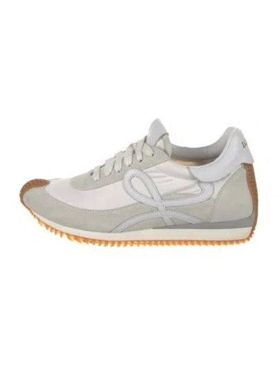 Pre-owned Loewe Suede Colorblock Pattern Sneakers