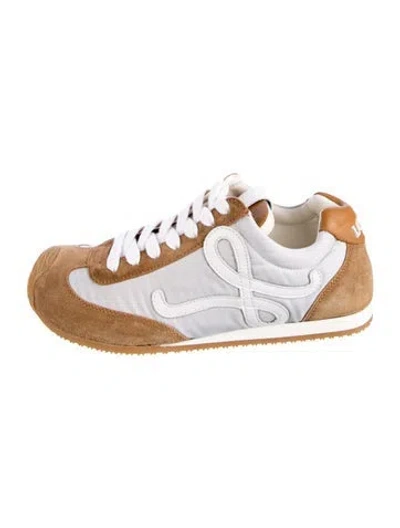 Pre-owned Loewe Suede Colorblock Pattern Sneakers In Multi